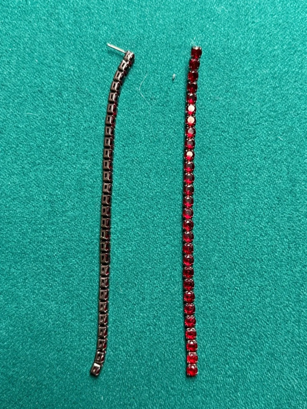AllSaints Crystal Linear Drop Earrings